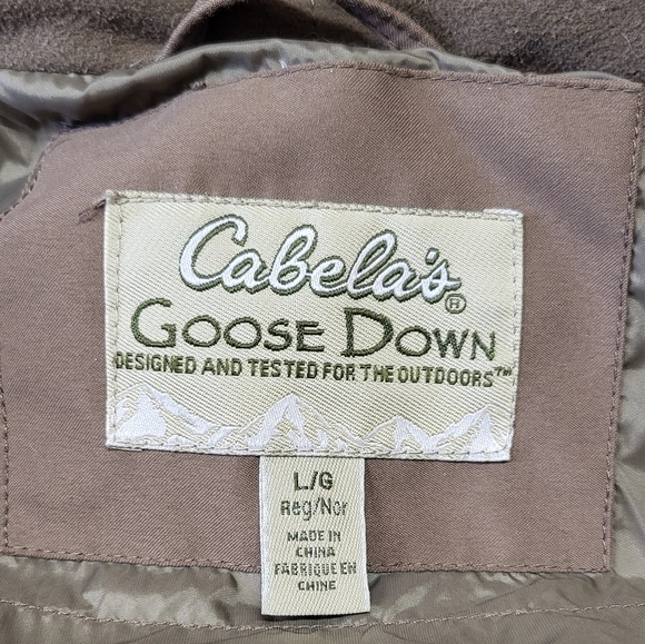 Cabelas goose down fur trim vest - Picture 3 of 4